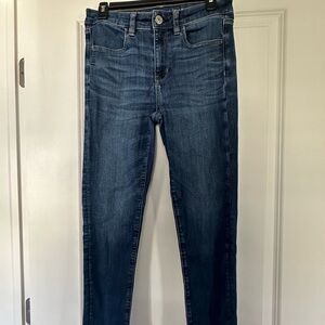 Women’s American Eagle Hi-Rise Jegging, Dark Wash, Size 6 Regular